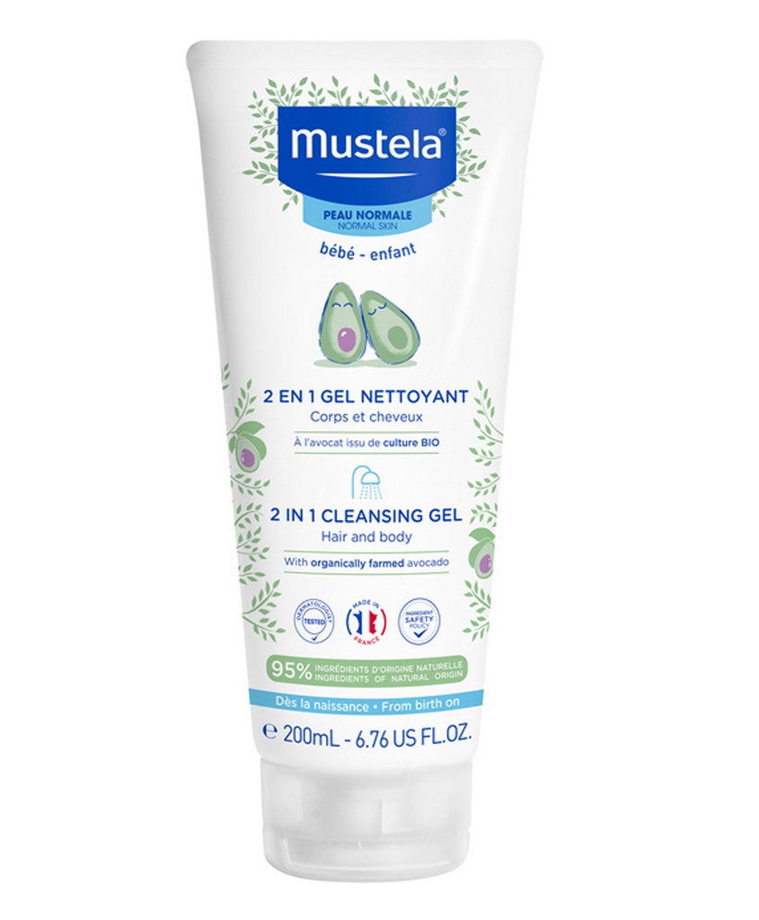 Mustela - 2 in 1 Cleansing Gel - Hair and Body 